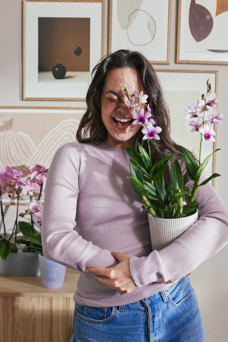 vibes fold orchidee hoog 12,5cm zijdewit